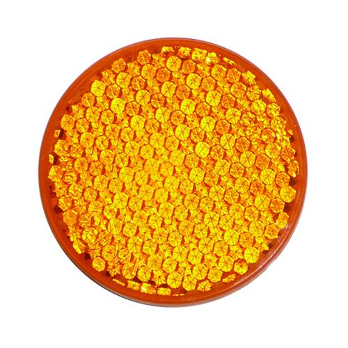 Reflectors orange self-adhesive round mean 54 mm